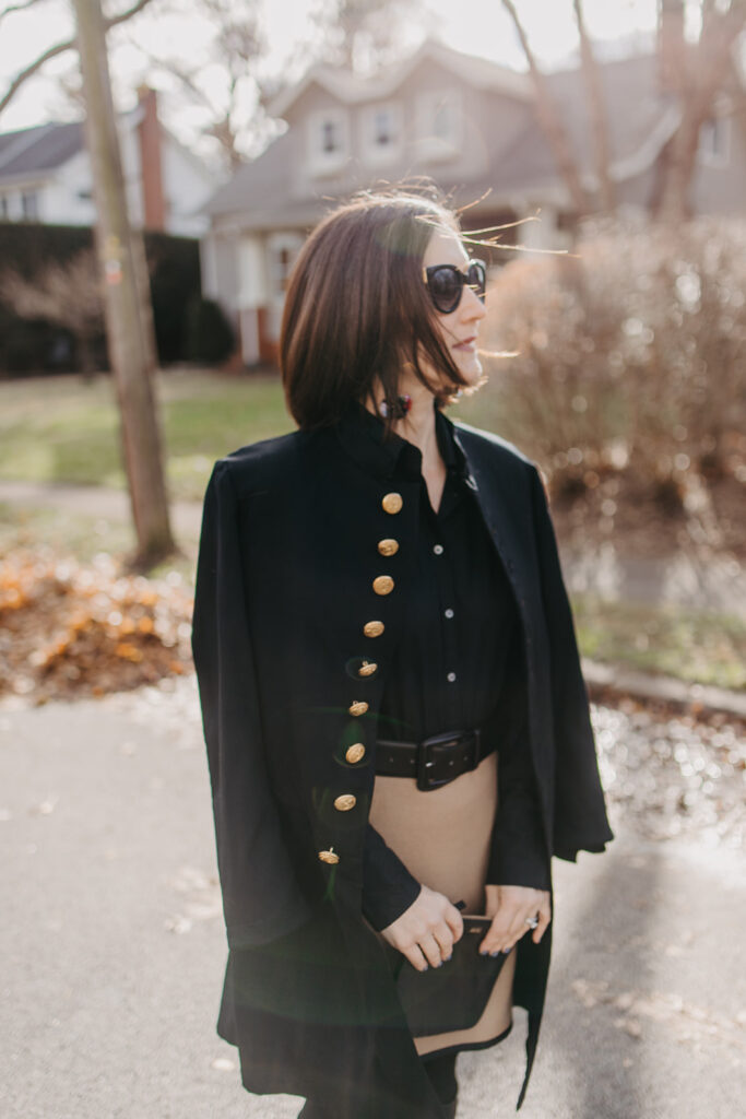 Classic Wool Camel Skirt and Vintage St. Pepper's Coat