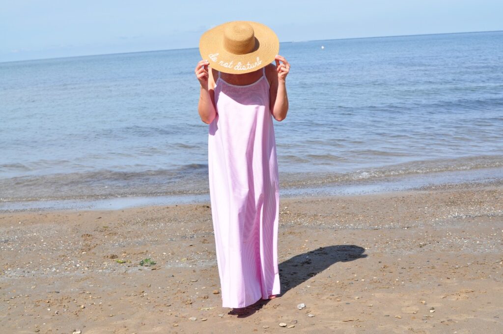 Pink Pinstripe Cover-Up