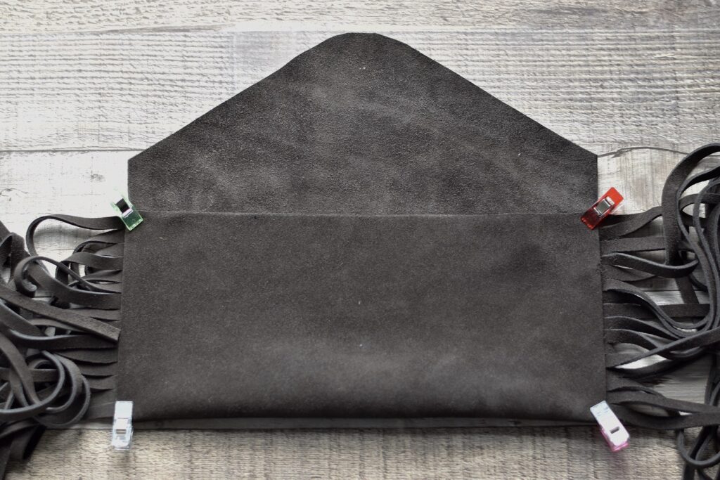 How to make a leather fringe bag