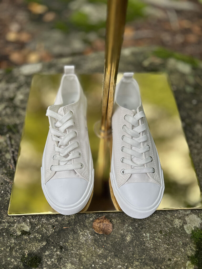white sneaker
