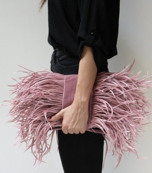 Feather Folder over clutch inspiration
