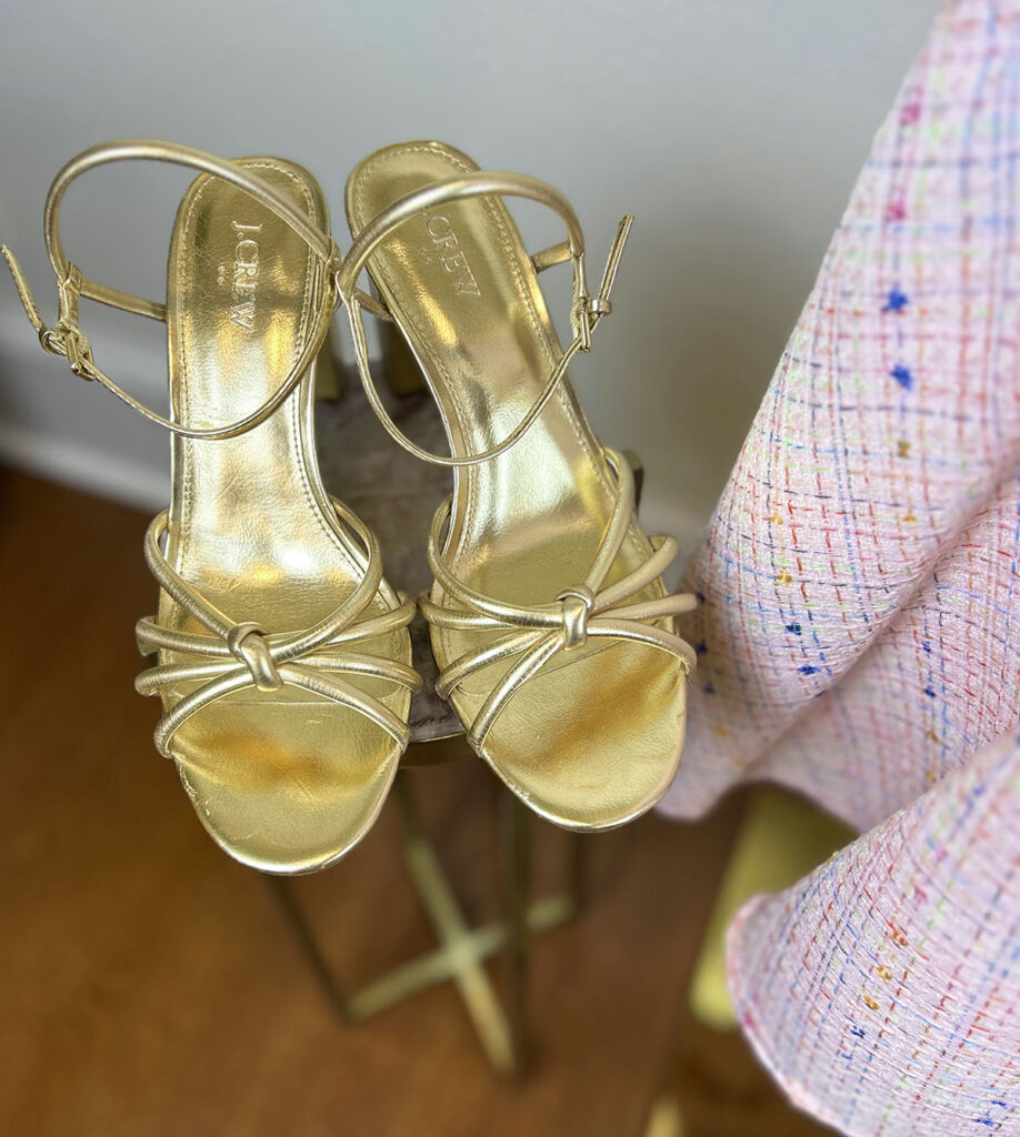 women's gold shoes