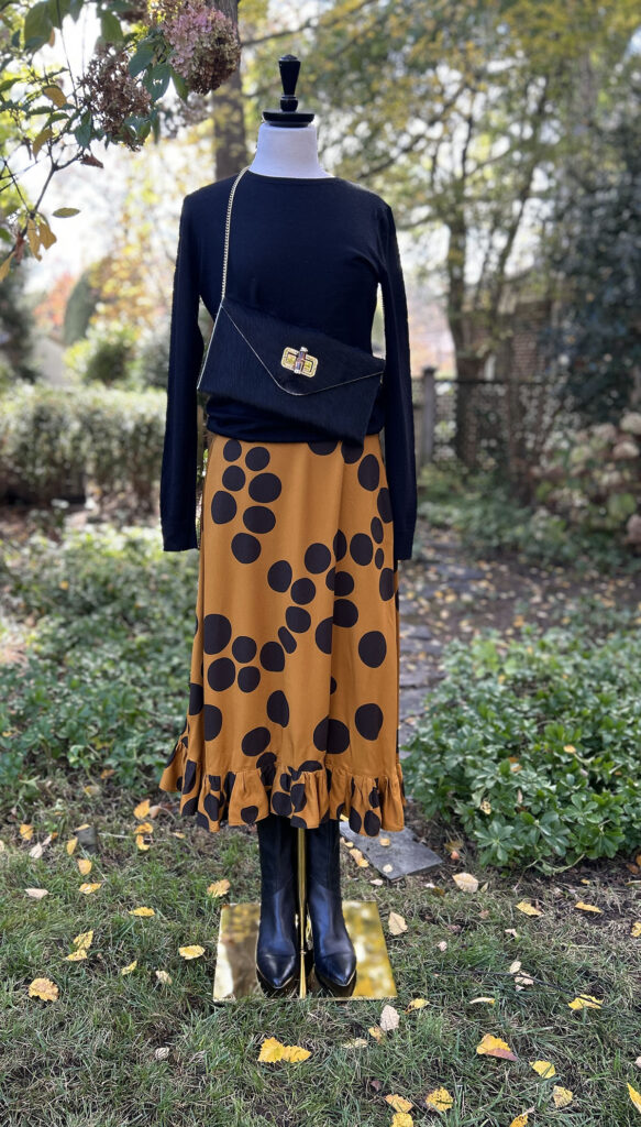 Sewing with polka dots