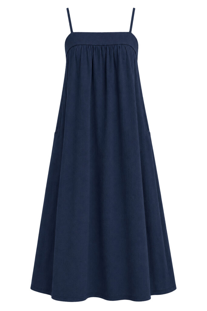 navy maxi dress